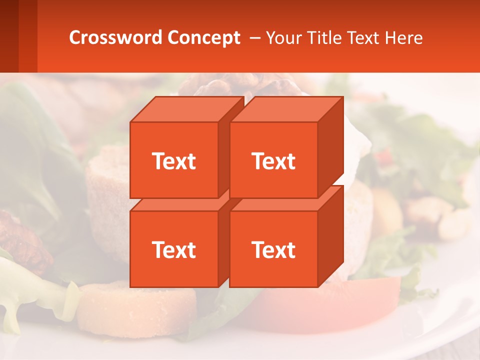Butter With Walnuts PowerPoint Template