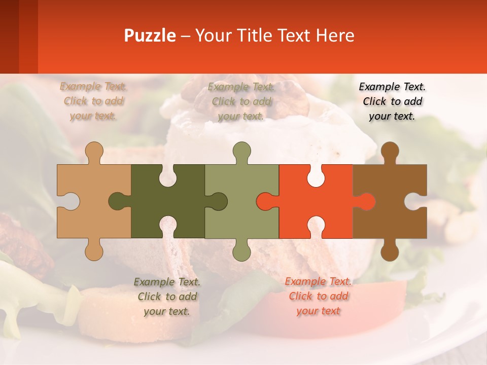 Butter With Walnuts PowerPoint Template
