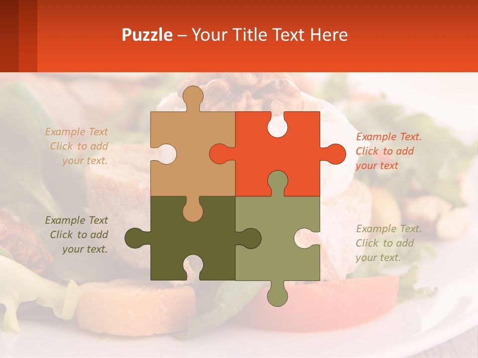 Butter With Walnuts PowerPoint Template