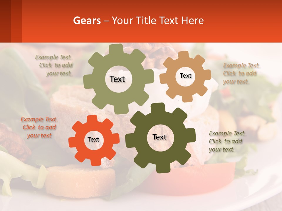 Butter With Walnuts PowerPoint Template