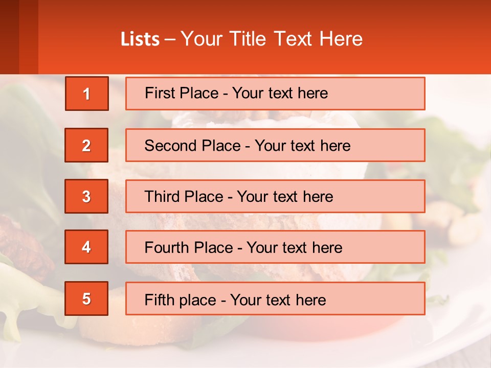 Butter With Walnuts PowerPoint Template