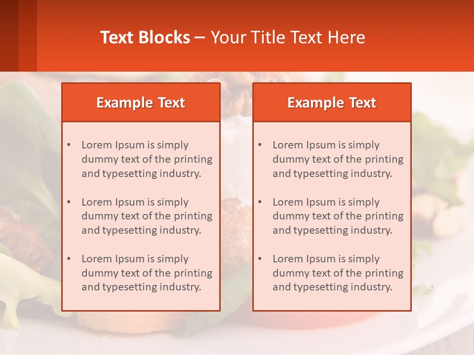 Butter With Walnuts PowerPoint Template