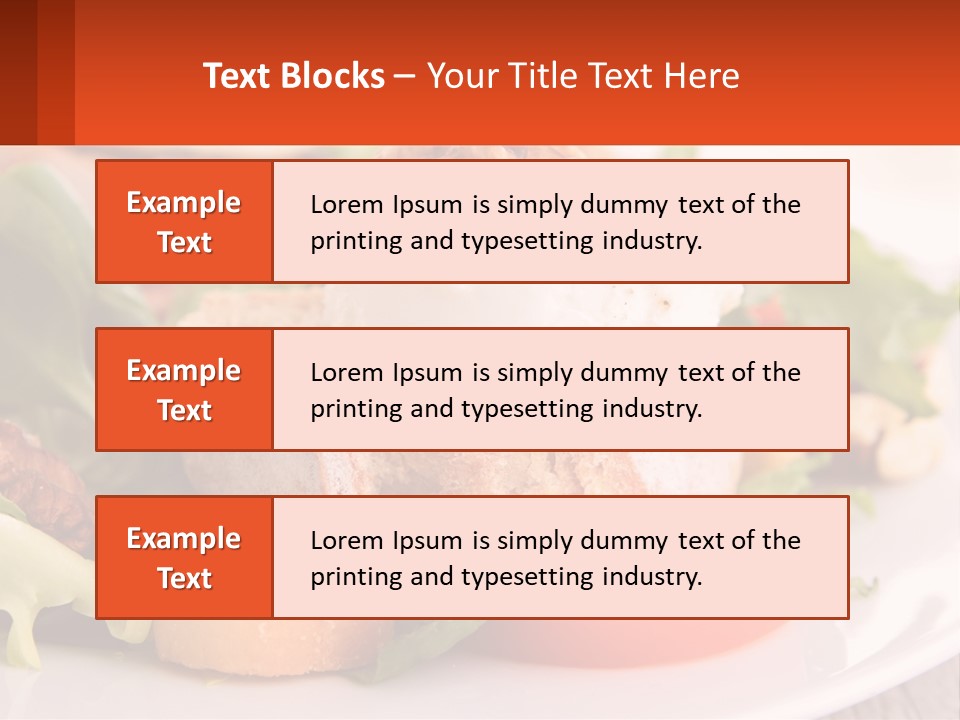 Butter With Walnuts PowerPoint Template