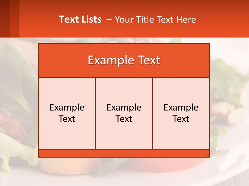 Butter With Walnuts PowerPoint Template