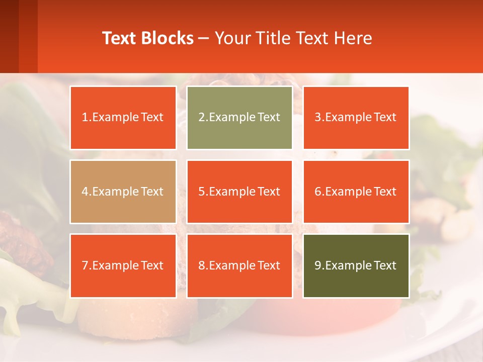 Butter With Walnuts PowerPoint Template