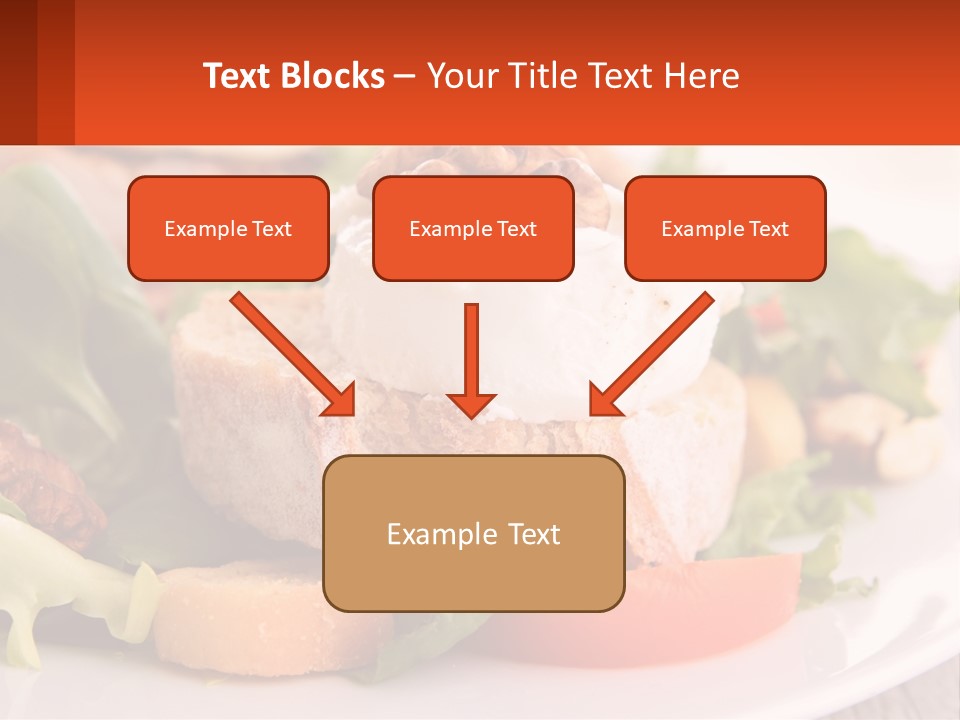 Butter With Walnuts PowerPoint Template