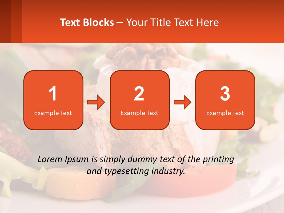 Butter With Walnuts PowerPoint Template