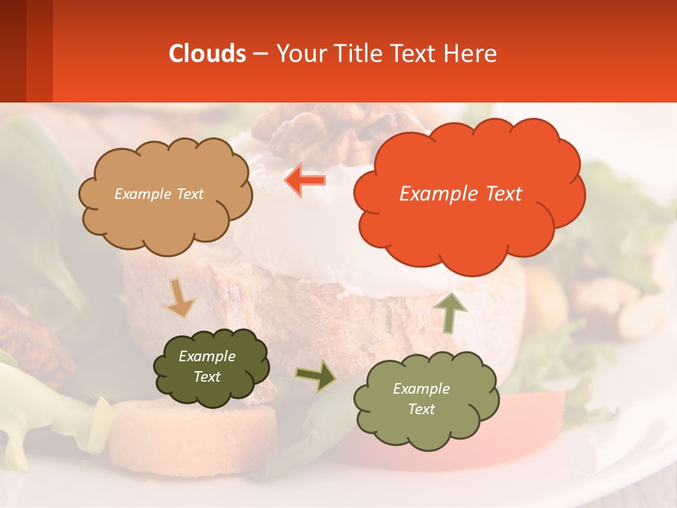 Butter With Walnuts PowerPoint Template