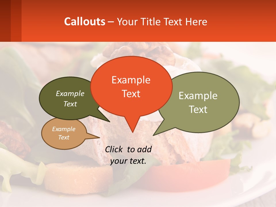 Butter With Walnuts PowerPoint Template