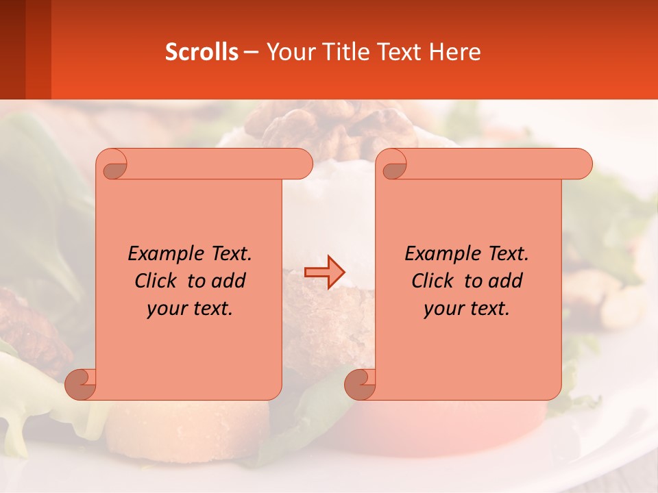 Butter With Walnuts PowerPoint Template