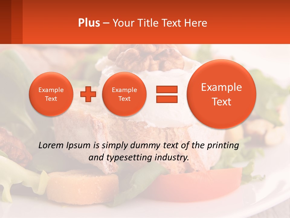Butter With Walnuts PowerPoint Template