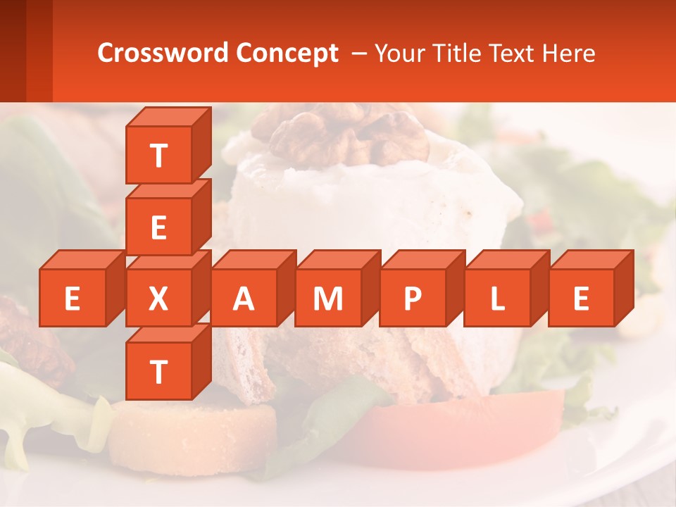 Butter With Walnuts PowerPoint Template