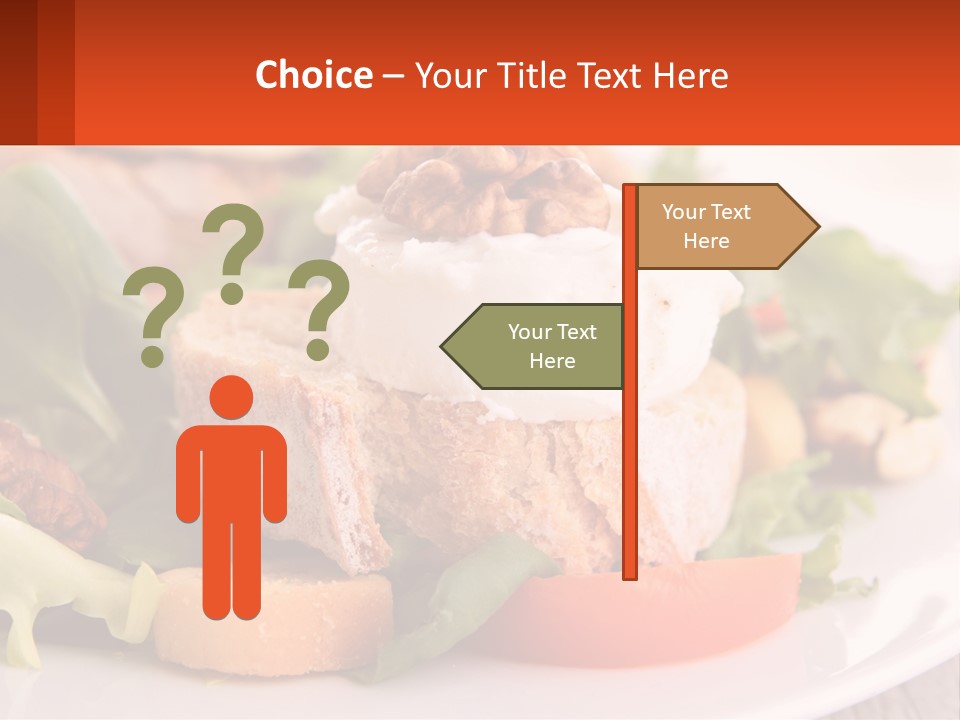 Butter With Walnuts PowerPoint Template