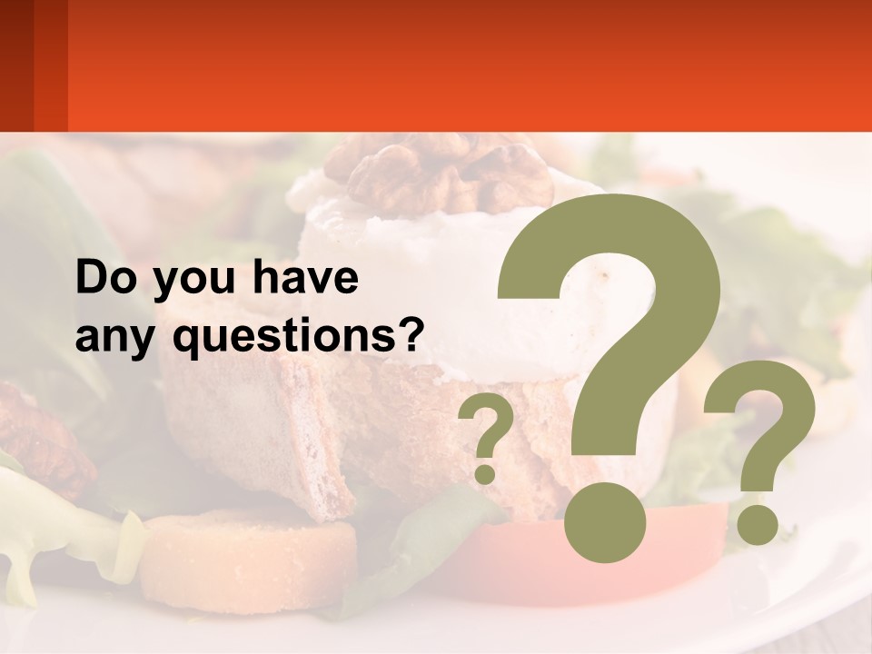 Butter With Walnuts PowerPoint Template