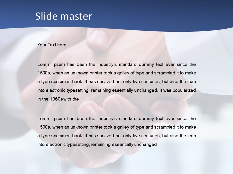 Handshake PowerPoint Template