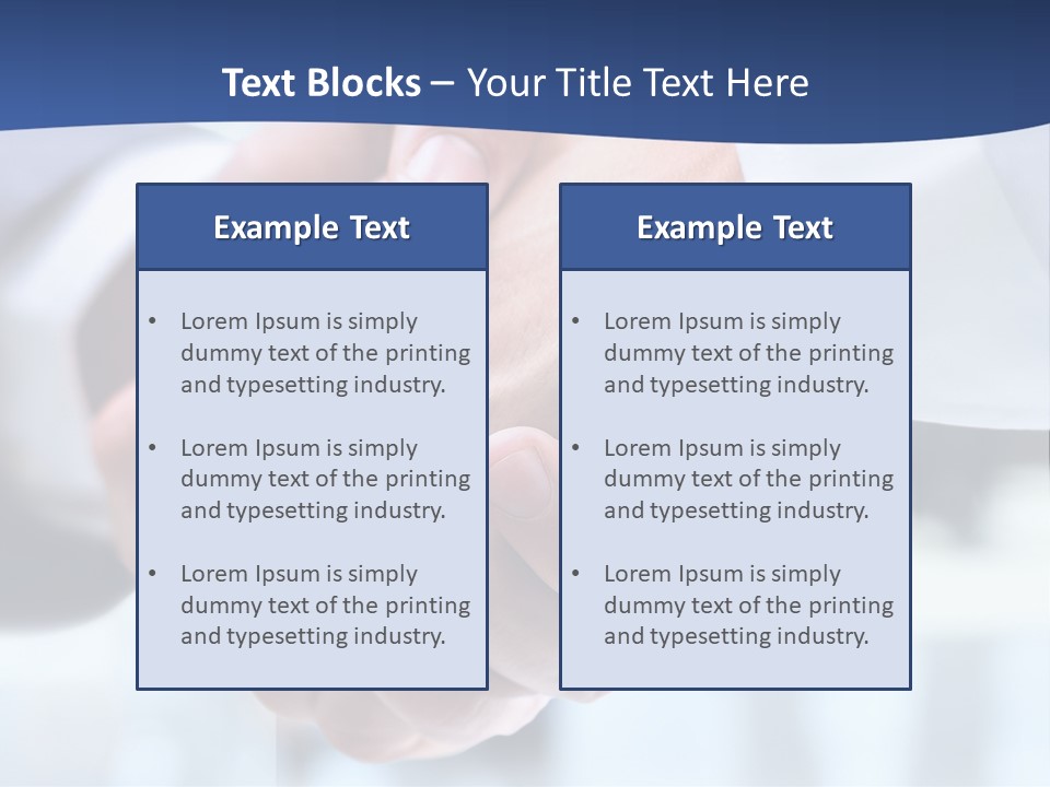 Handshake PowerPoint Template