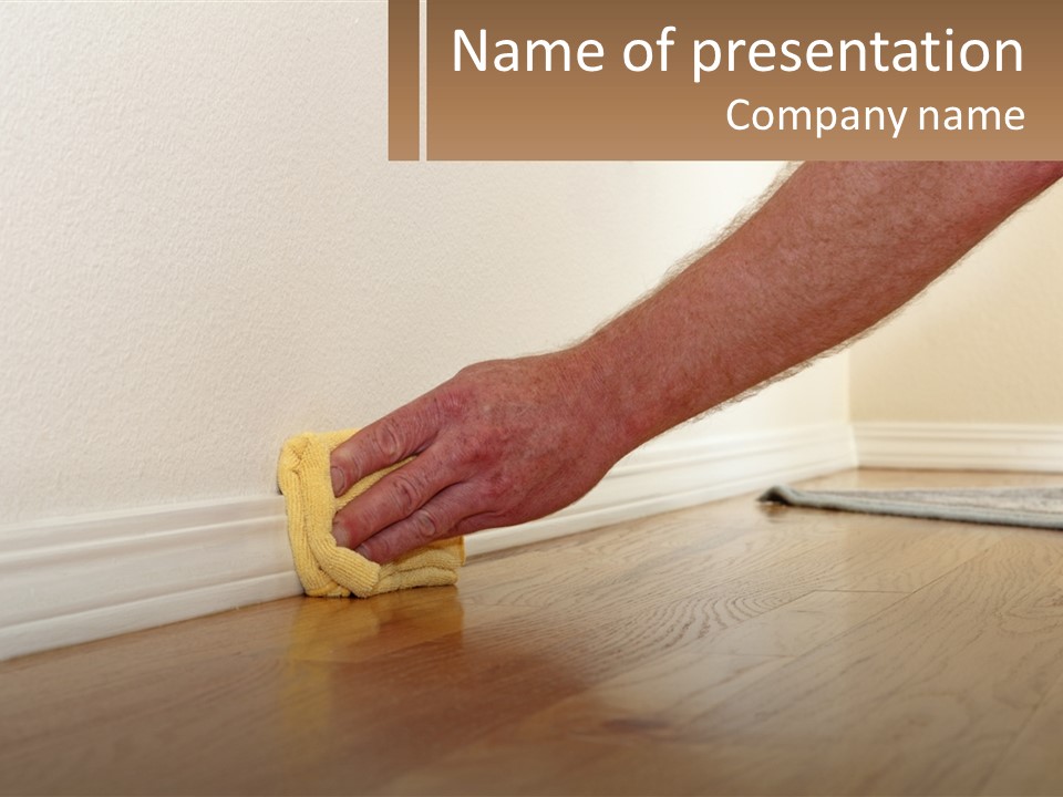 Cleaning In The Room PowerPoint Template