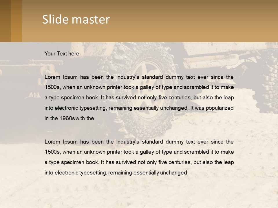 Everywhere Passage Jeep PowerPoint Template