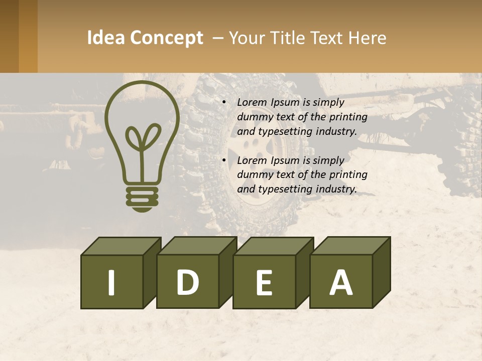 Everywhere Passage Jeep PowerPoint Template