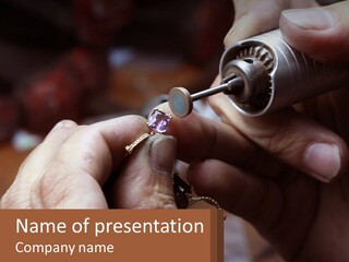 Jewelry Work PowerPoint Template