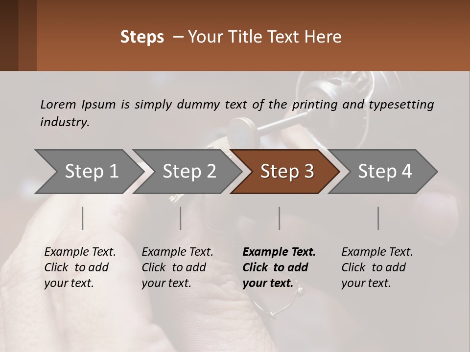 Jewelry Work PowerPoint Template