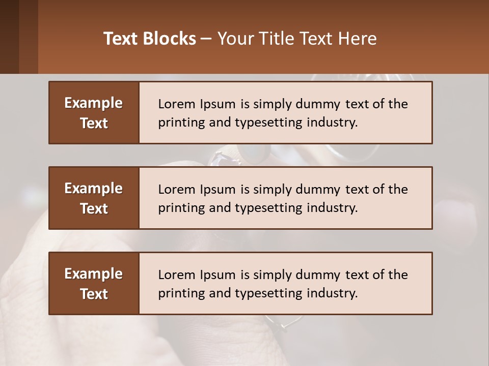 Jewelry Work PowerPoint Template