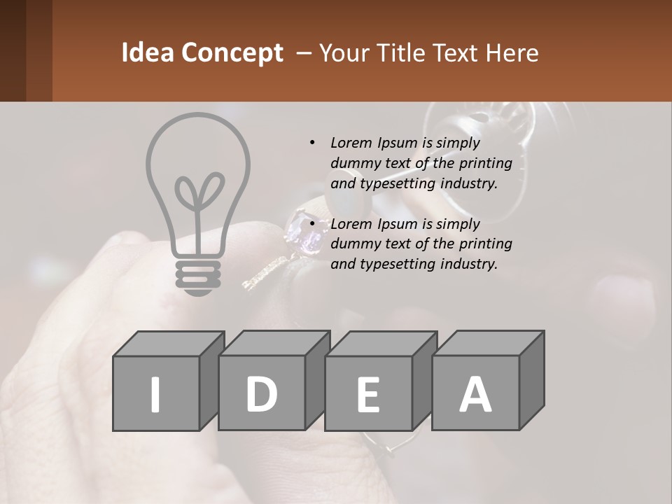 Jewelry Work PowerPoint Template