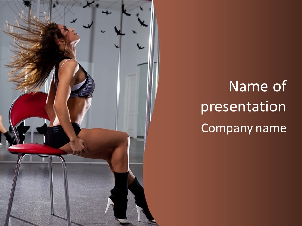 Girl Dancer PowerPoint Template