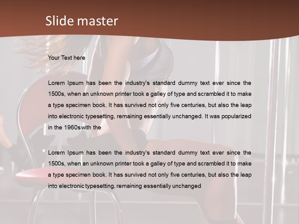 Girl Dancer PowerPoint Template