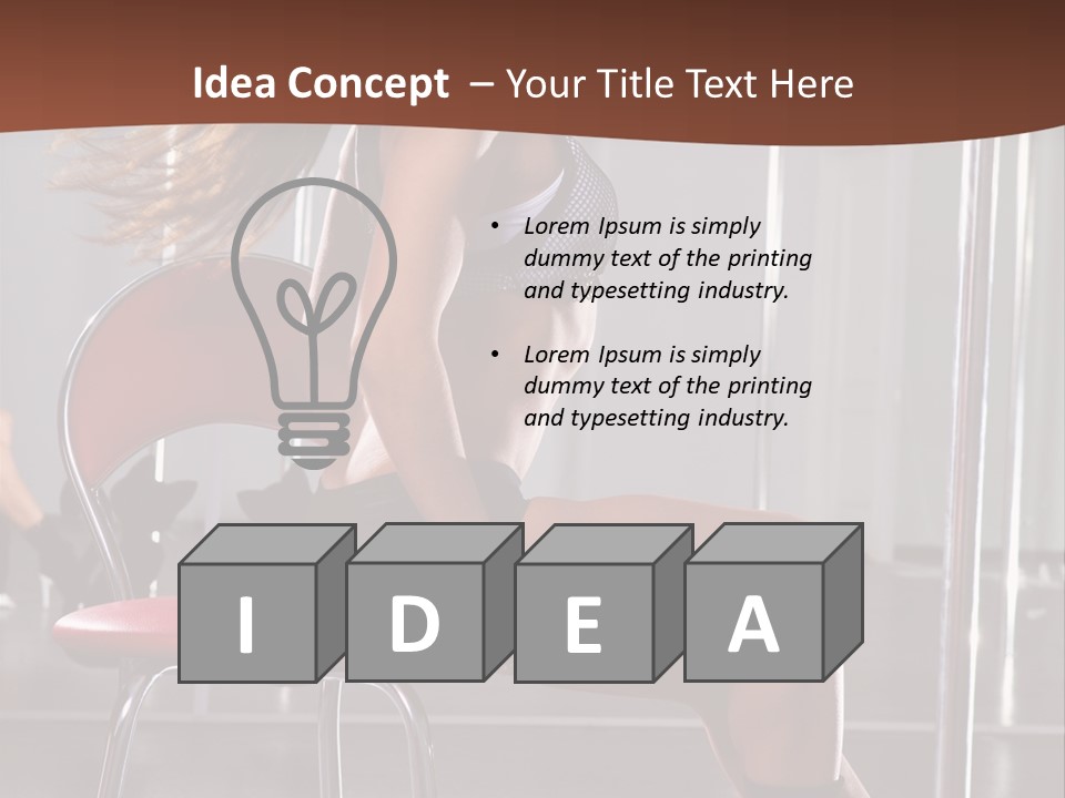 Girl Dancer PowerPoint Template