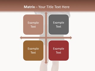 Girl With A Phone PowerPoint Template