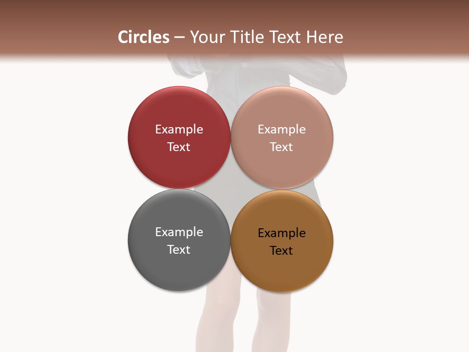 Girl With A Phone PowerPoint Template