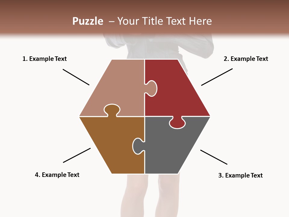 Girl With A Phone PowerPoint Template