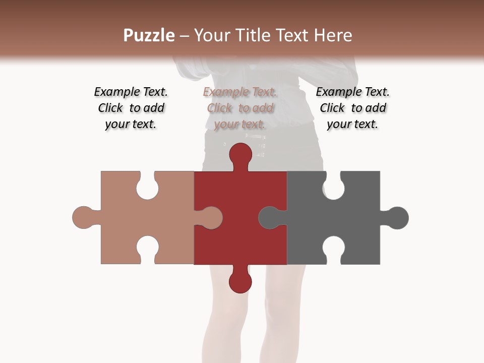 Girl With A Phone PowerPoint Template