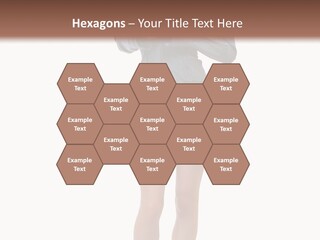 Girl With A Phone PowerPoint Template