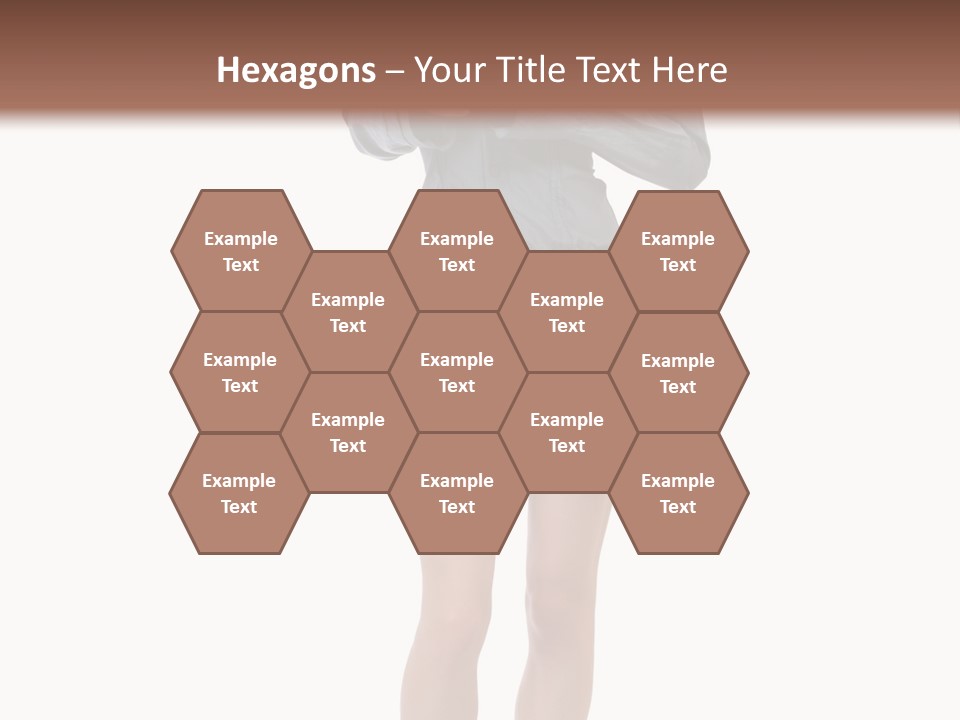 Girl With A Phone PowerPoint Template