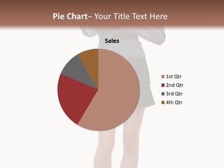 Girl With A Phone PowerPoint Template