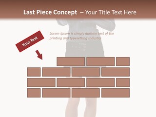 Girl With A Phone PowerPoint Template
