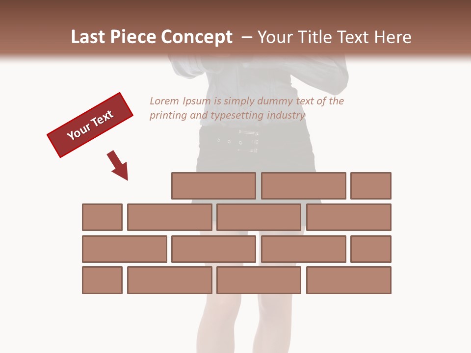 Girl With A Phone PowerPoint Template