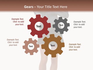 Girl With A Phone PowerPoint Template