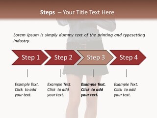 Girl With A Phone PowerPoint Template