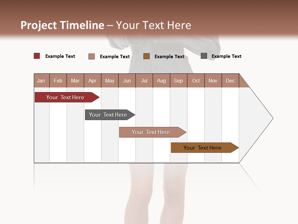 Girl With A Phone PowerPoint Template
