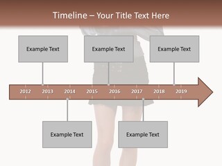 Girl With A Phone PowerPoint Template