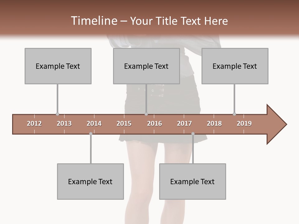 Girl With A Phone PowerPoint Template
