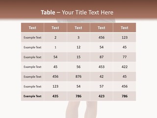 Girl With A Phone PowerPoint Template