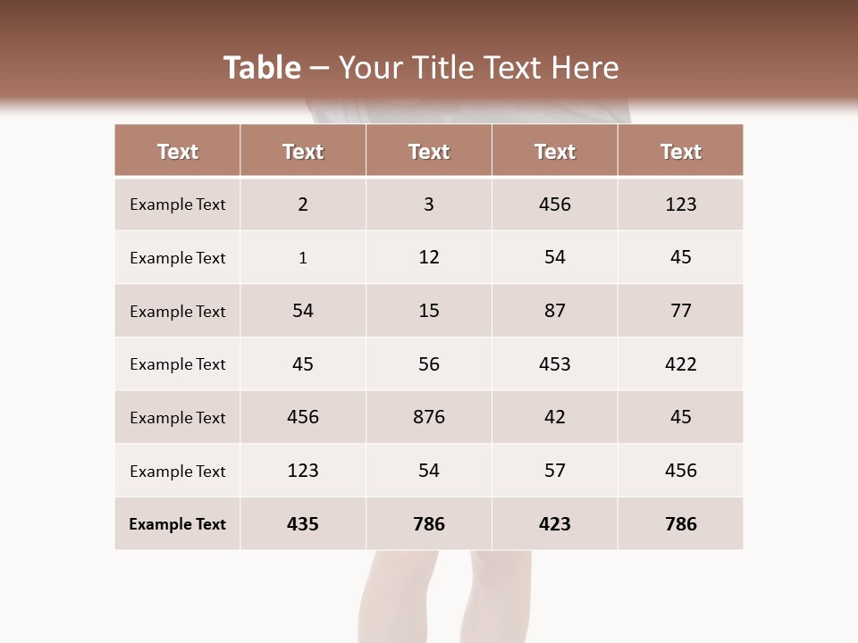 Girl With A Phone PowerPoint Template