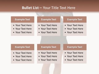 Girl With A Phone PowerPoint Template