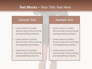 Girl With A Phone PowerPoint Template