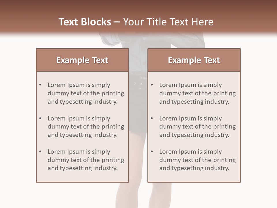 Girl With A Phone PowerPoint Template