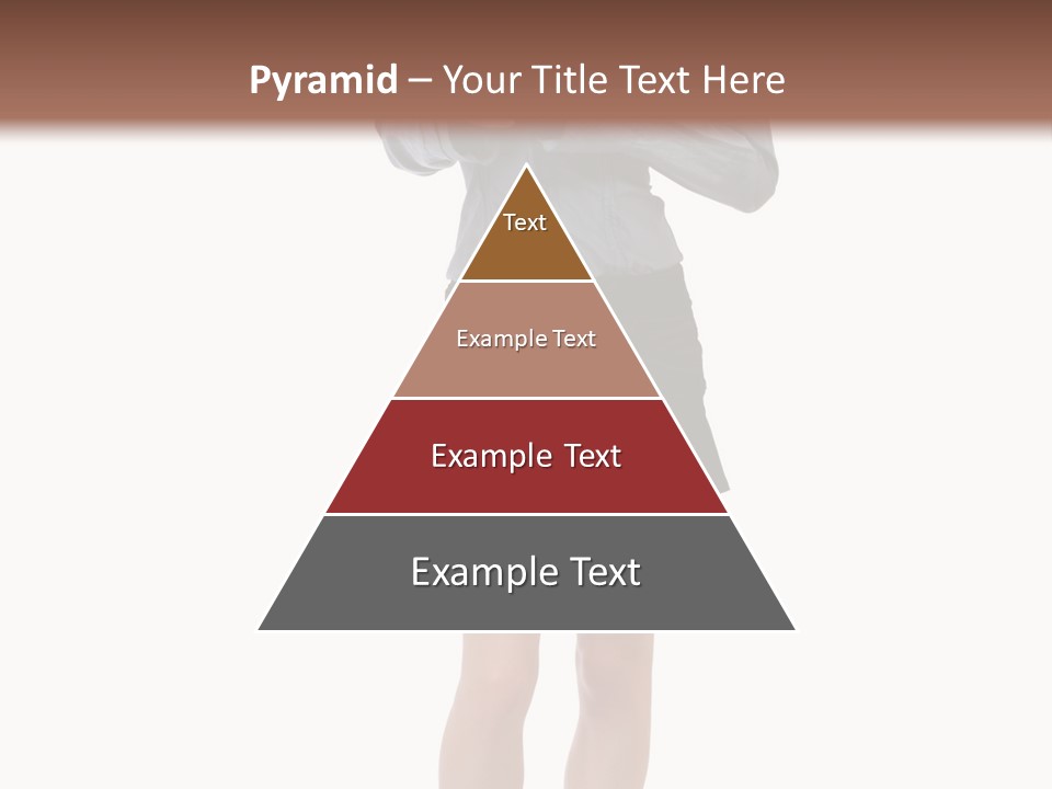 Girl With A Phone PowerPoint Template